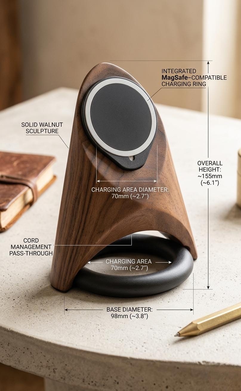 Wooden Landscape MagSafe Stand