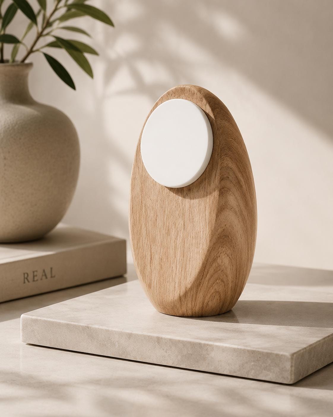 Sculptural Wooden MagSafe Stand